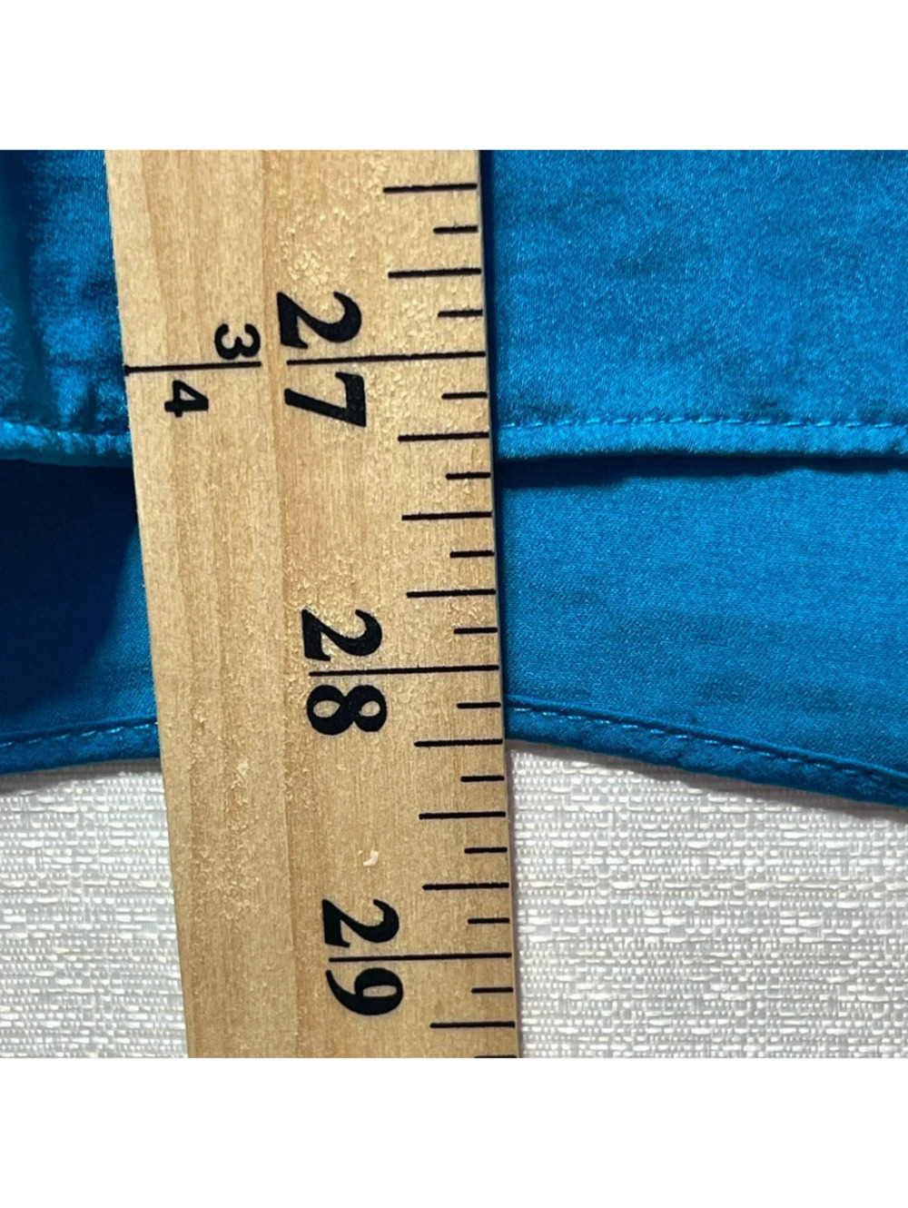 Laundry by Shelli Segal Women's Blue Long Sleeve Zip Neck Blouse Small - Picture 7 of 7